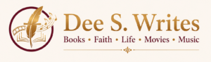 Dee S. Writes updated logo in cream, gold and burgundy